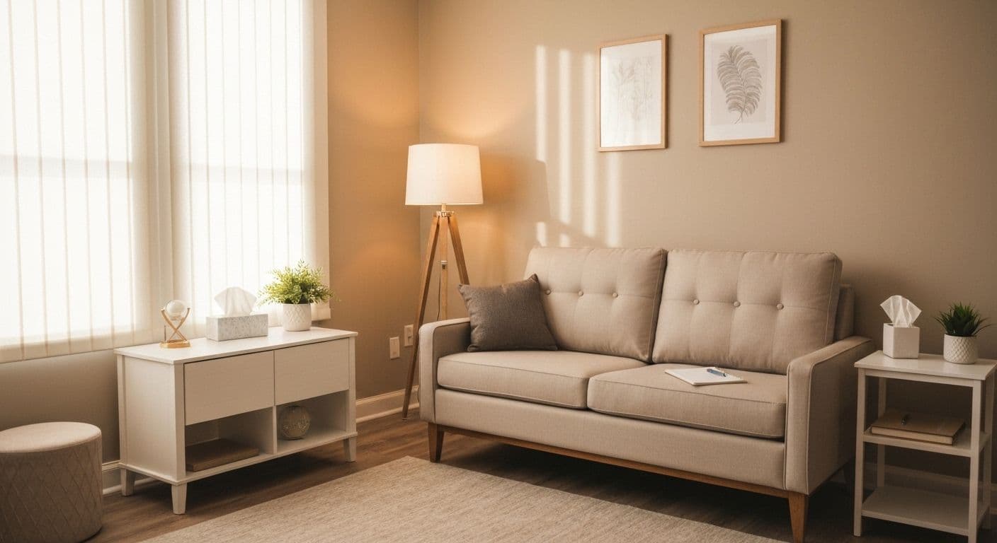 Person using breakup counselling app for emotional healing and professional guidance after relationship ends