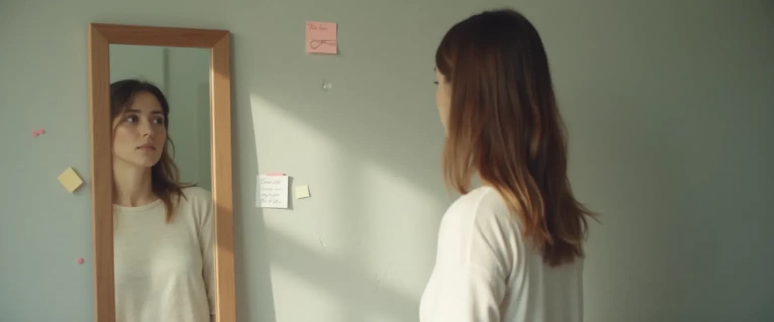 Person demonstrating evidence of self-awareness through mindful interaction