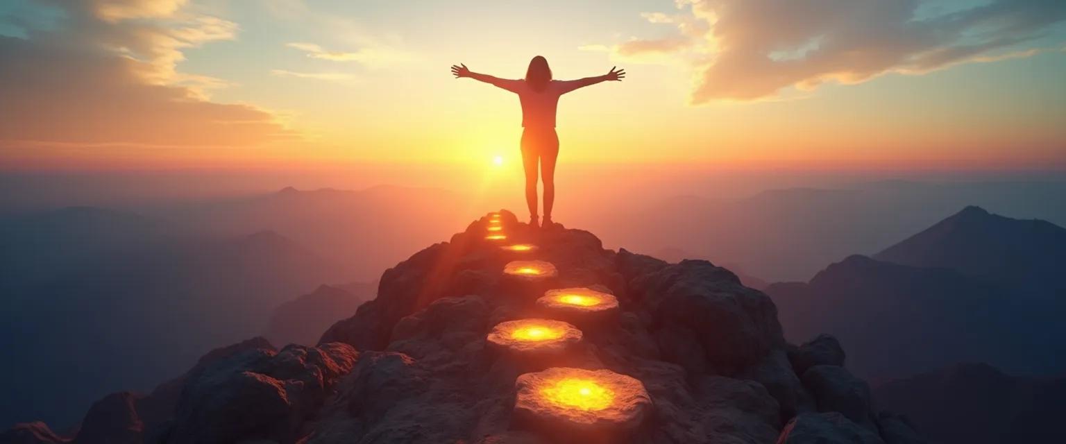 Person experiencing transformation through confidence mindset coaching exercises