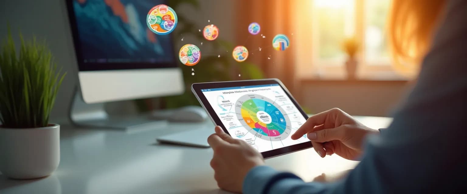 Interactive emotional intelligence in PDF worksheet showing fillable exercises for emotional awareness