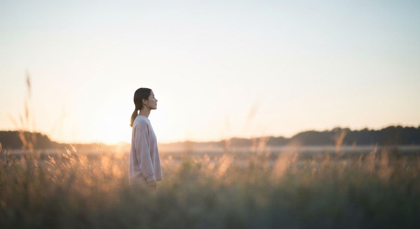 Person practicing mindfulness and self-reflection showing effective ways to overcome breakup pain