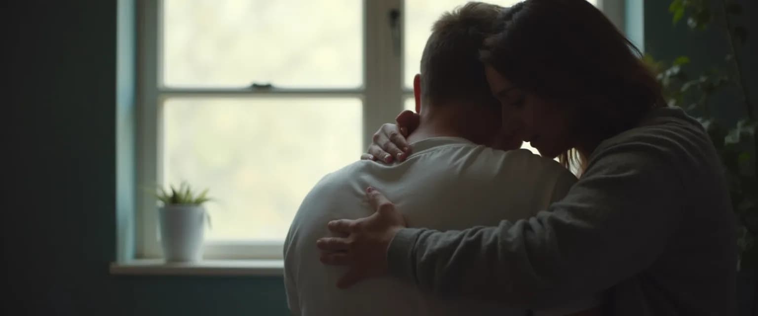 Supportive friend offering comfort to someone grieving over what to say to a friend that lost someone