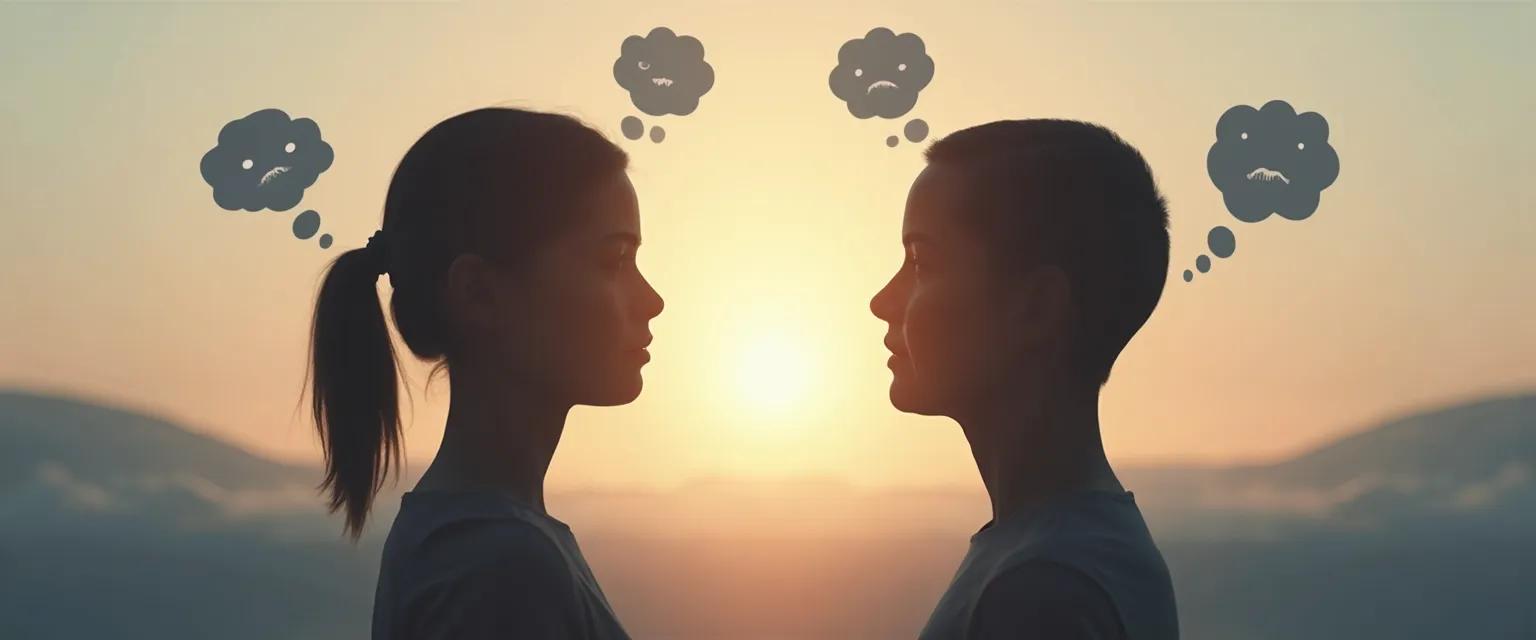 Person practicing self awareness communication skills during a conversation