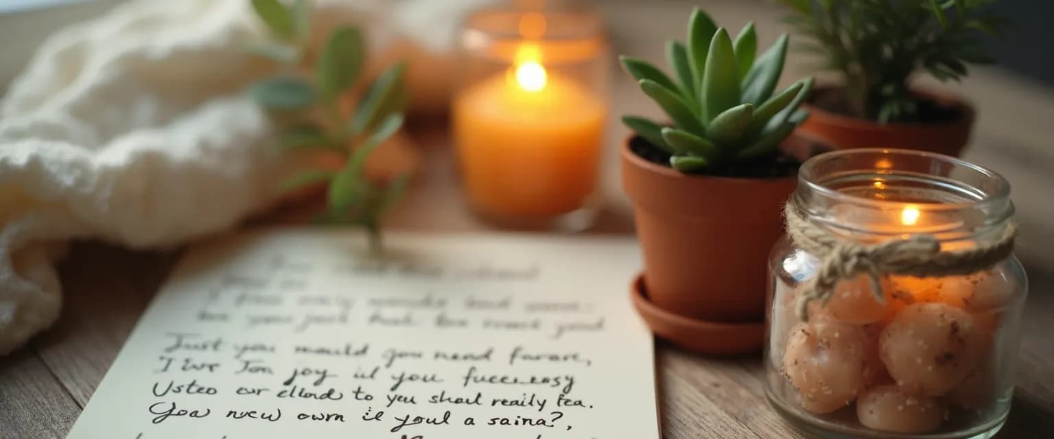 Thoughtful homemade friend sympathy gift basket with comfort items