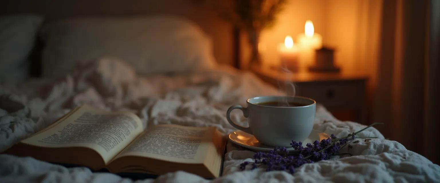 Person practicing headspace unwind your mind bedtime ritual without technology