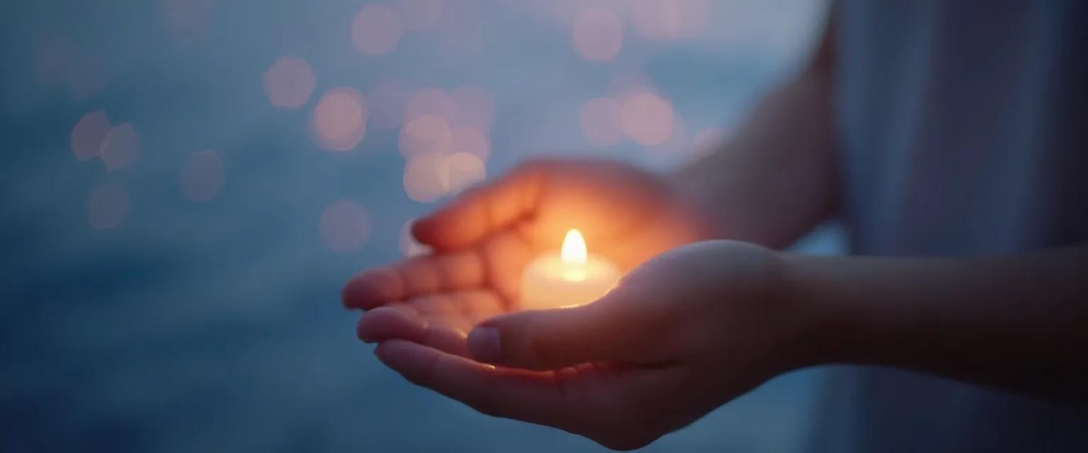 Person practicing the mindful way through depression with gentle self-compassion exercise