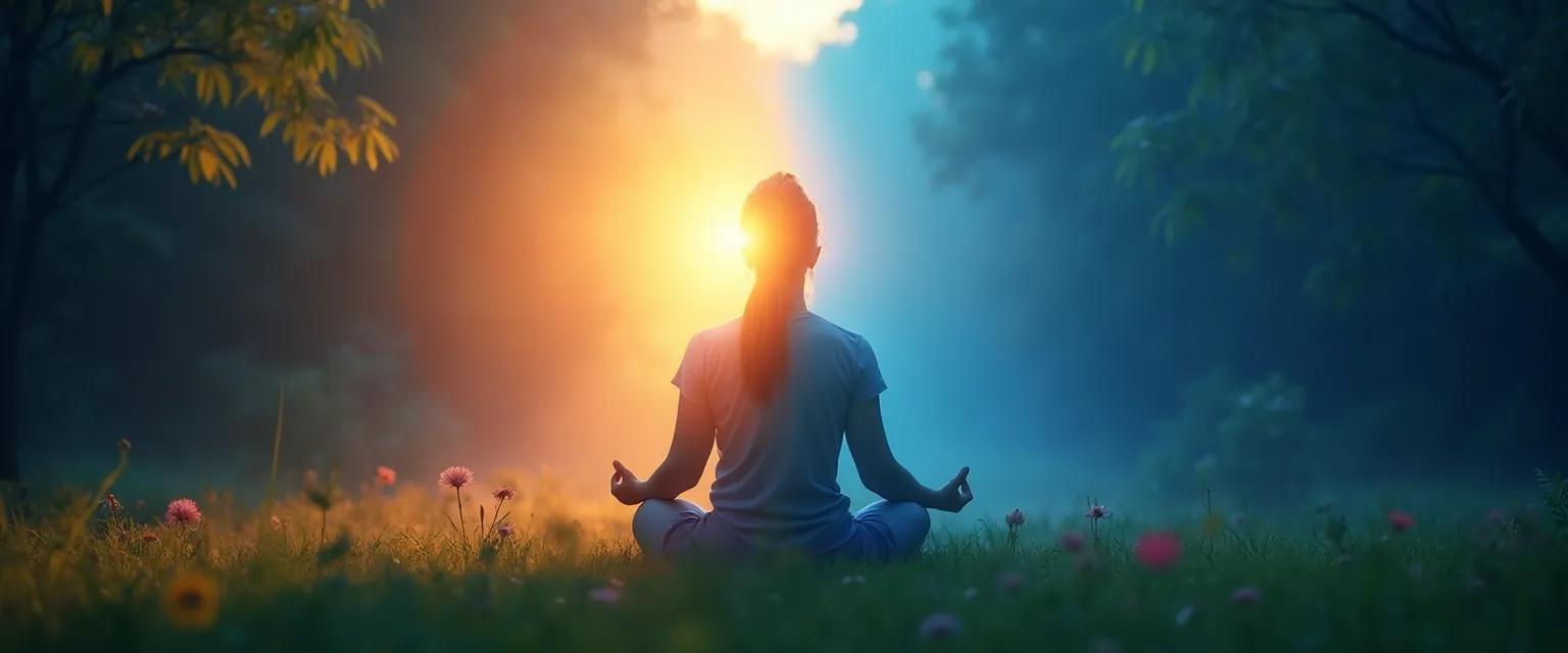 Woman practicing daily techniques to align conscious subconscious and unconscious mind