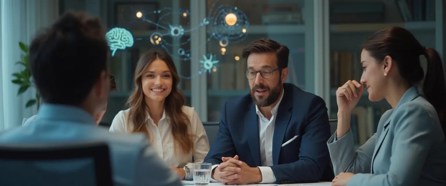 Professional demonstrating strong emotional intelligence during a high-pressure meeting