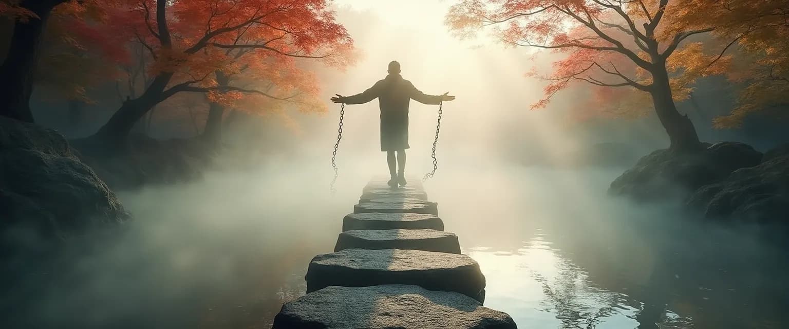 Person practicing Out of Your Mind Alan Watts exercises for mental freedom