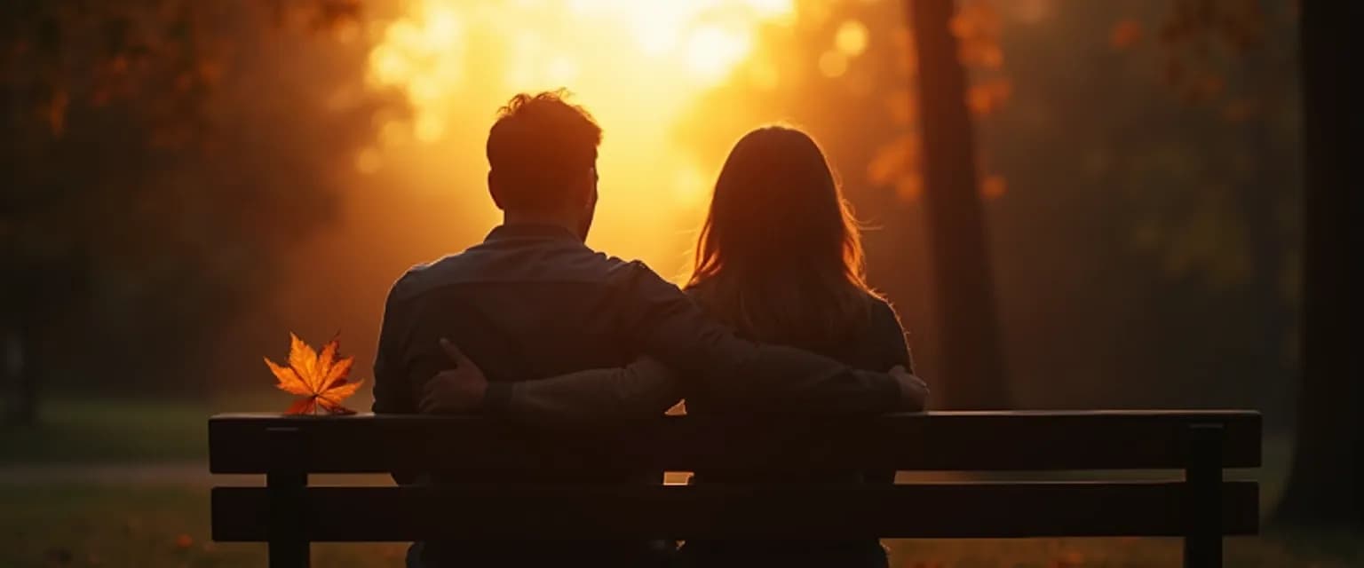 A person offering silent support to someone who lost a loved one