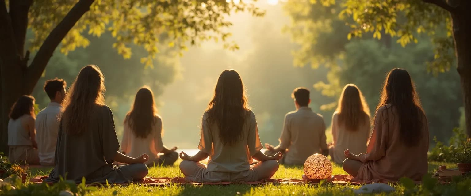 Person confidently exploring different spiritual practices with an open mind