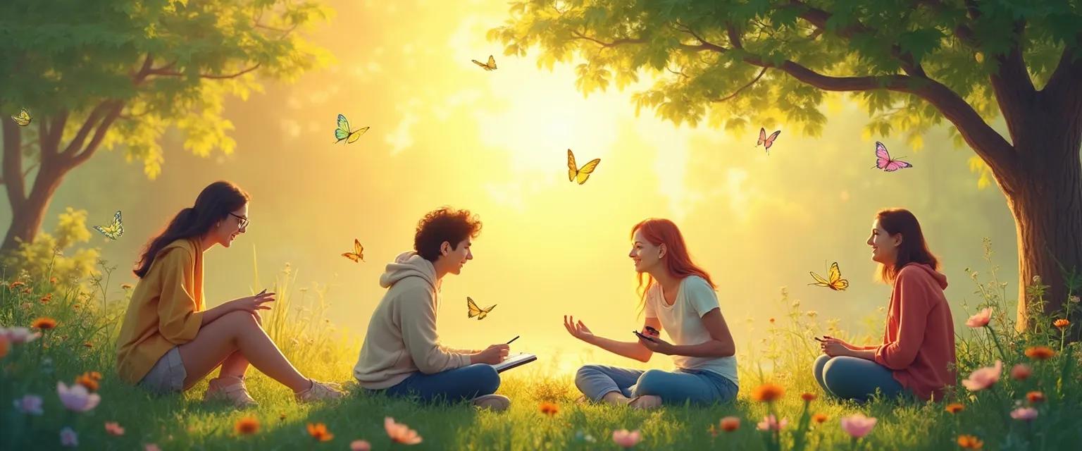 Person practicing positive psychology self-awareness exercise with a smile