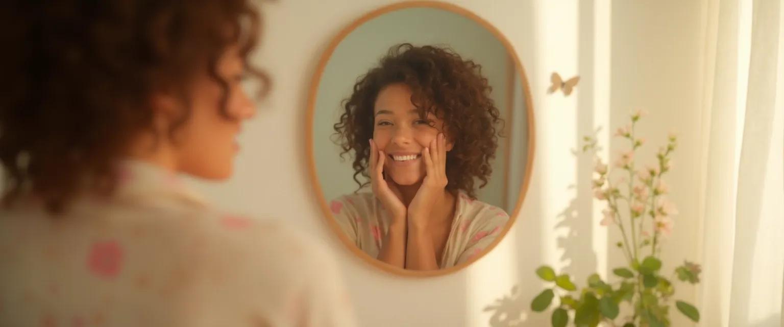 Woman practicing self-compassion techniques during Self-Love Awareness Month