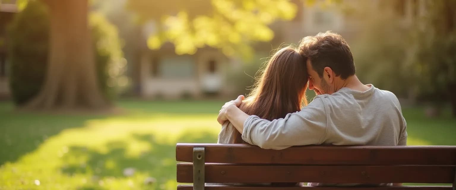 Supportive friend offering comfort phrases to know what to say to a bereaved friend