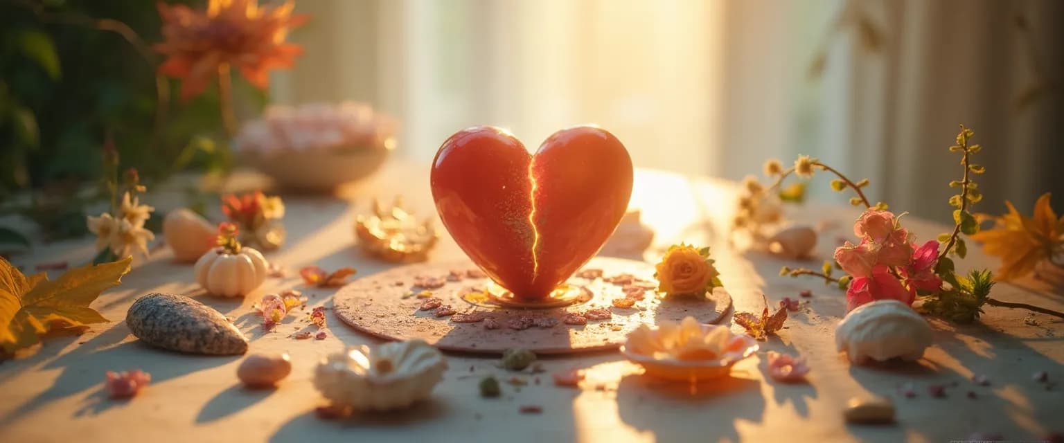 Person practicing seasonal rituals for surviving heartbreak and emotional healing