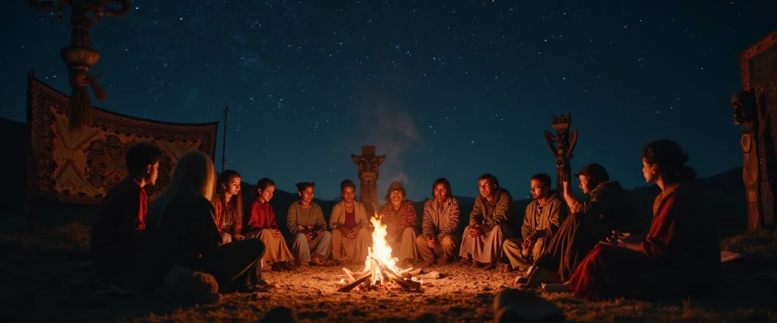 Diverse cultural traditions teaching different definitions of self-awareness through storytelling