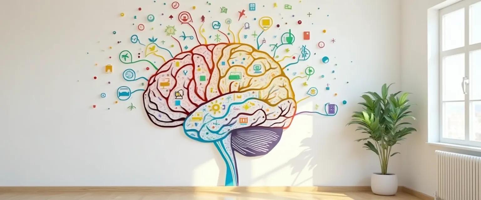 Confident interior designer planning a stylish living space, showcasing design expertise and client trust