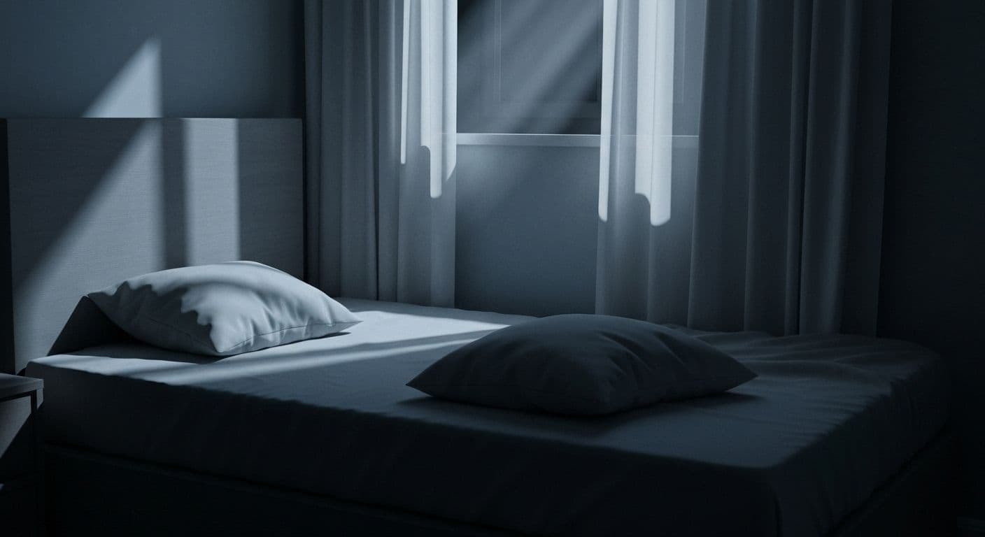 Person peacefully sleeping after recovering from relationship heartbreak using healthy sleep techniques