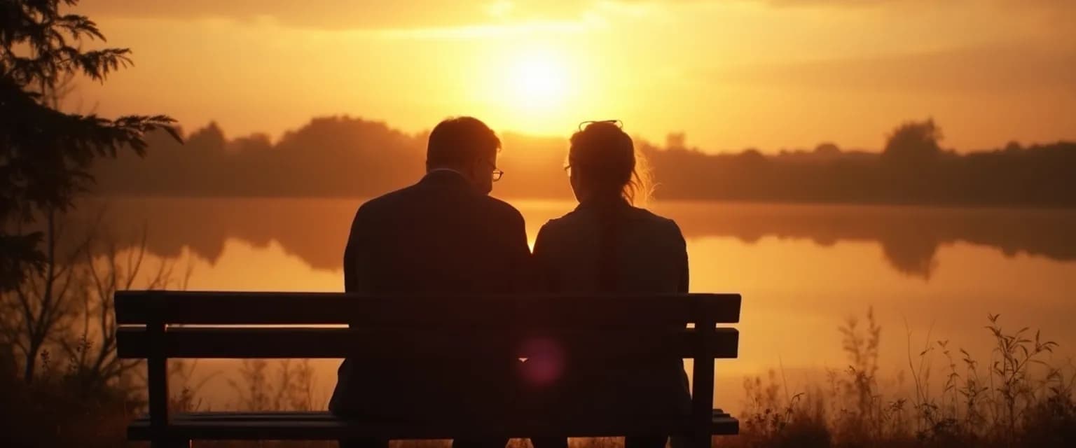 Two people sitting together, one supporting the other after a loved one dies