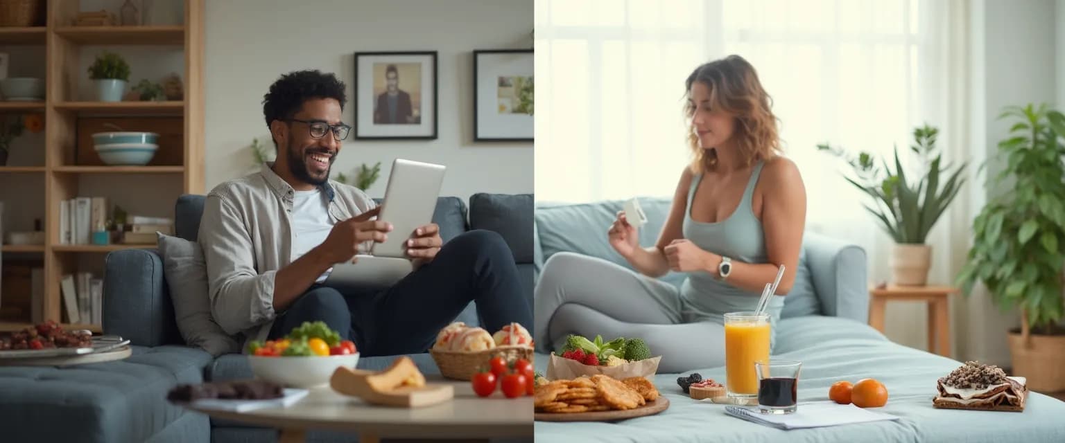 Person overcoming fitness procrastination, setting wellness goals, and finding health motivation on a journey to success