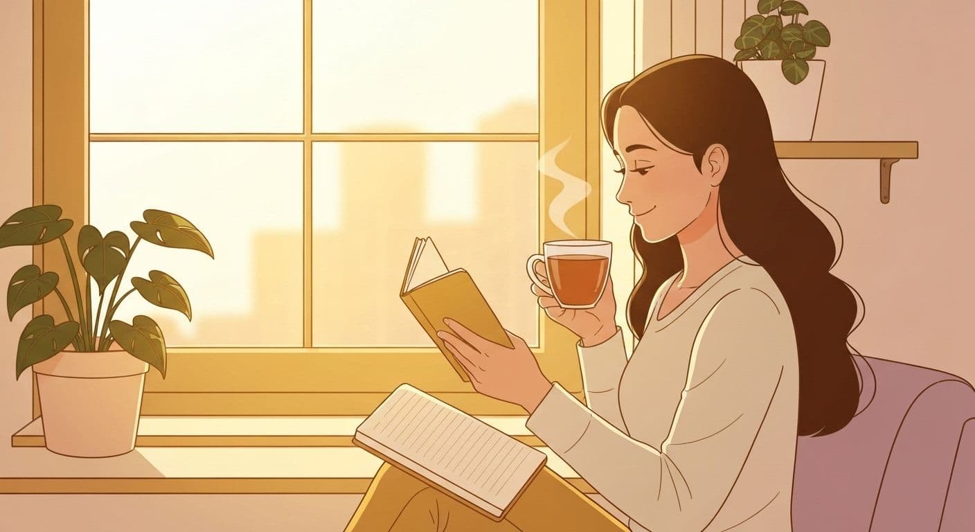 Person practicing self-love and self-compassion after ending a relationship, showing emotional healing and growth