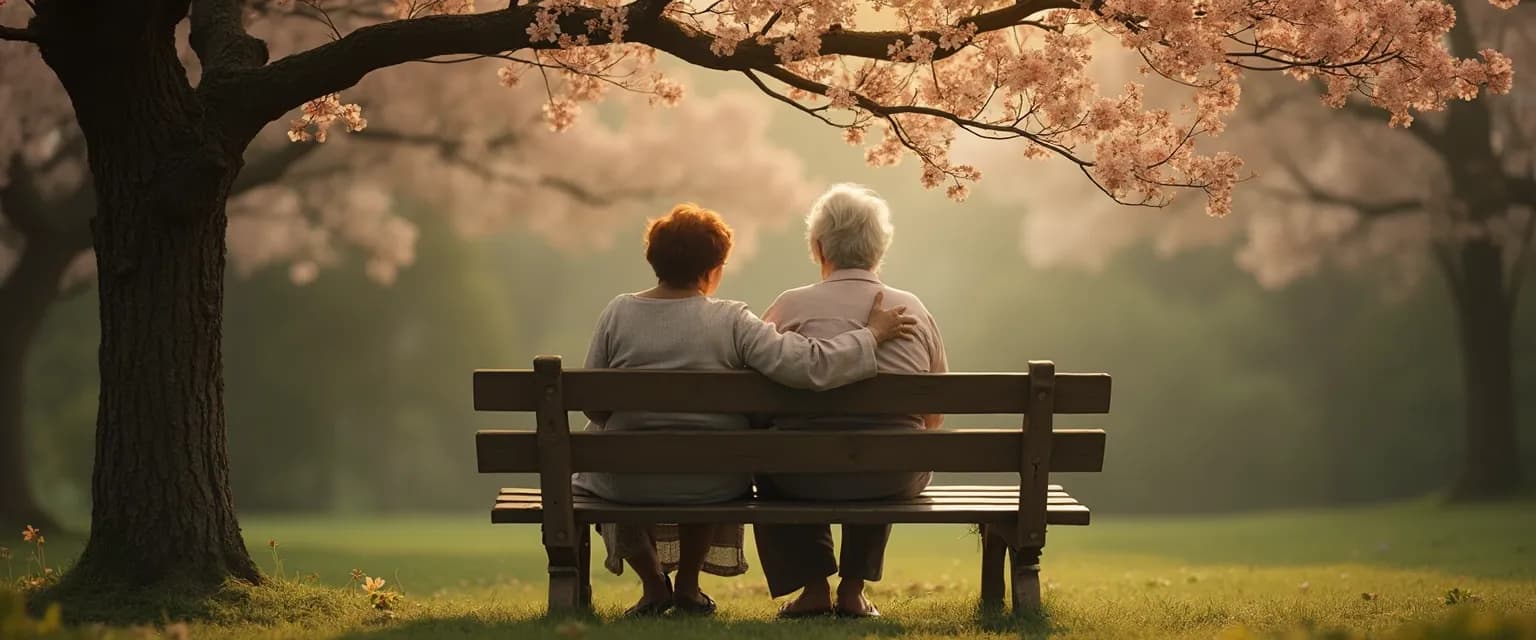 Mother and adult child supporting each other after losing a sibling on Mother's Day