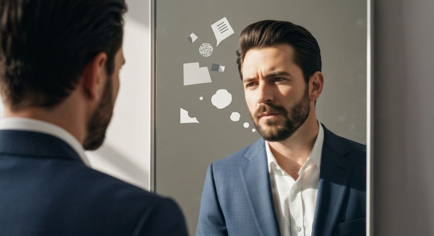 Person reflecting on self awareness definitions while journaling about emotional patterns and personal growth