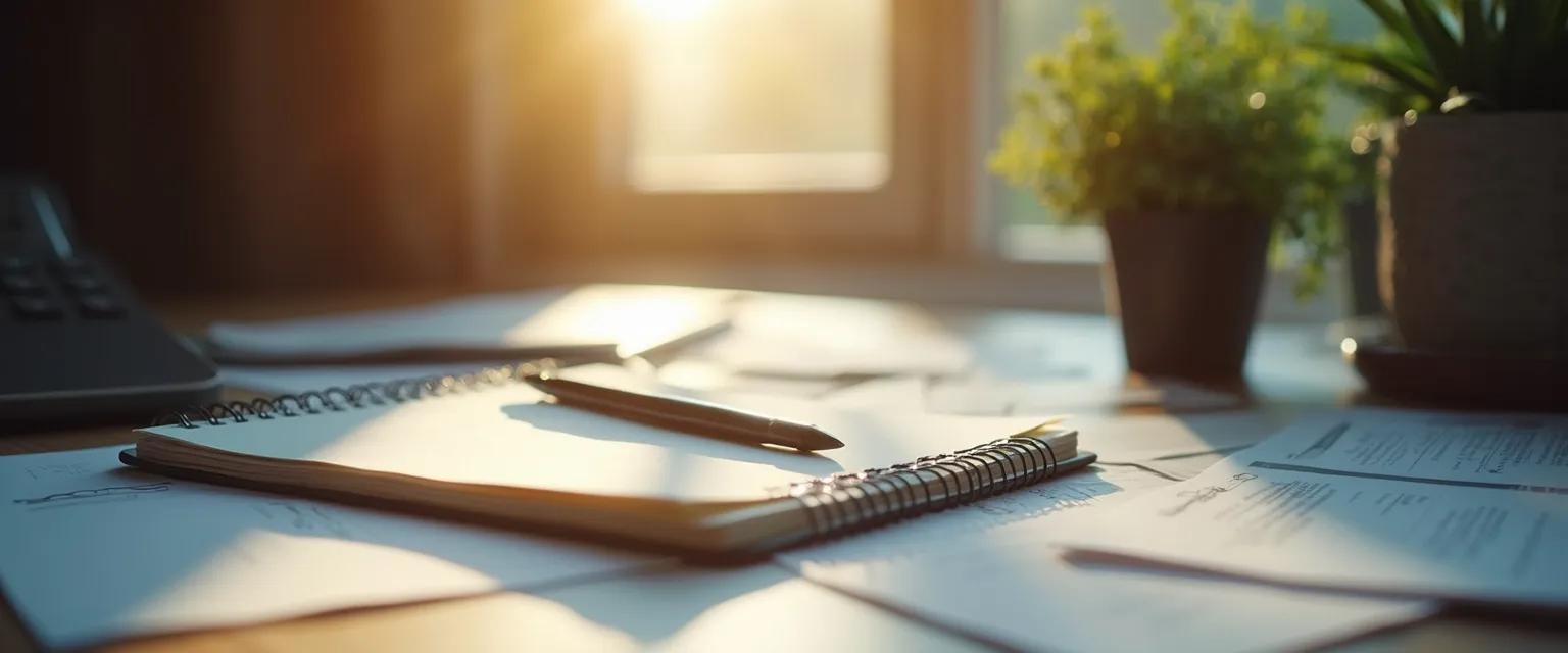 Person using grief writing prompts to process career transition emotions