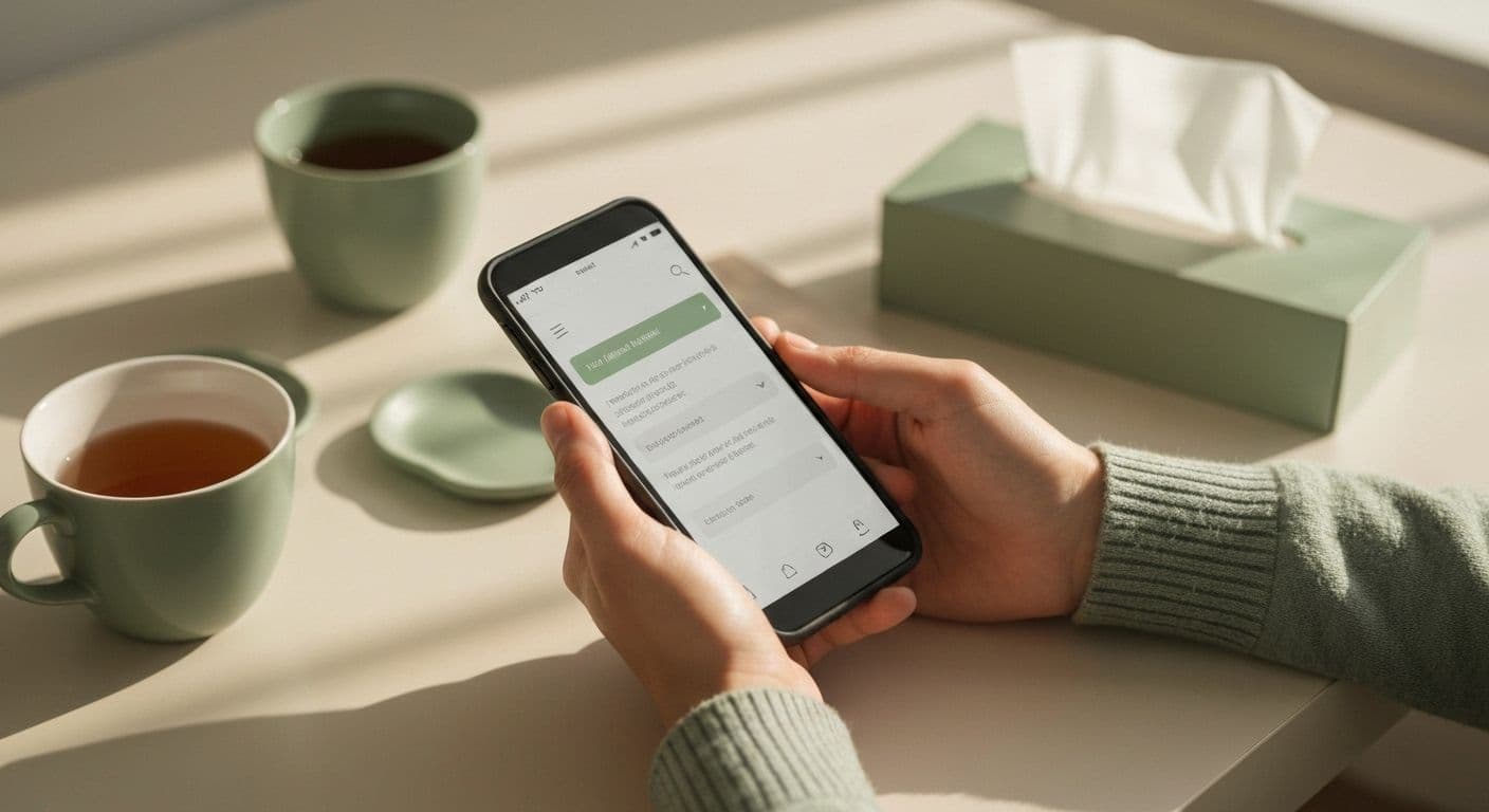 Person sending a supportive text message showing what to say to friend who lost a loved one