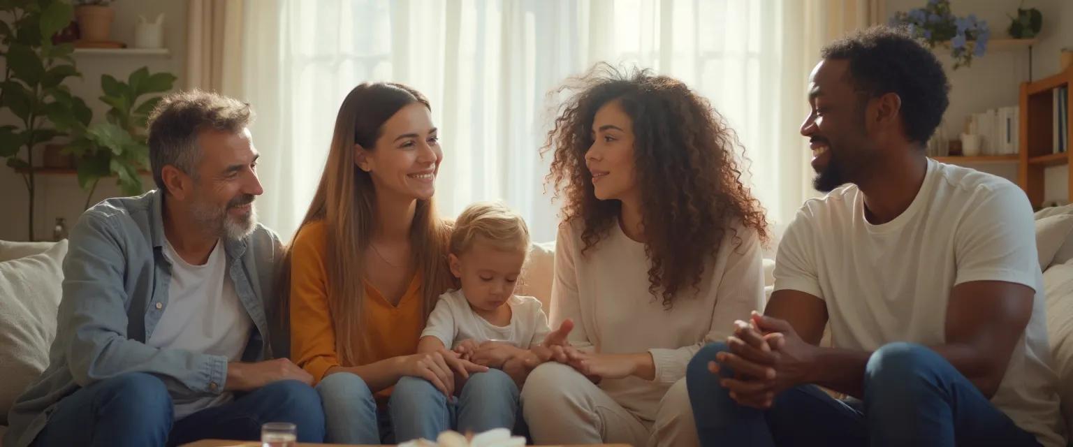 Working parent applying emotional intelligence during family conflict resolution