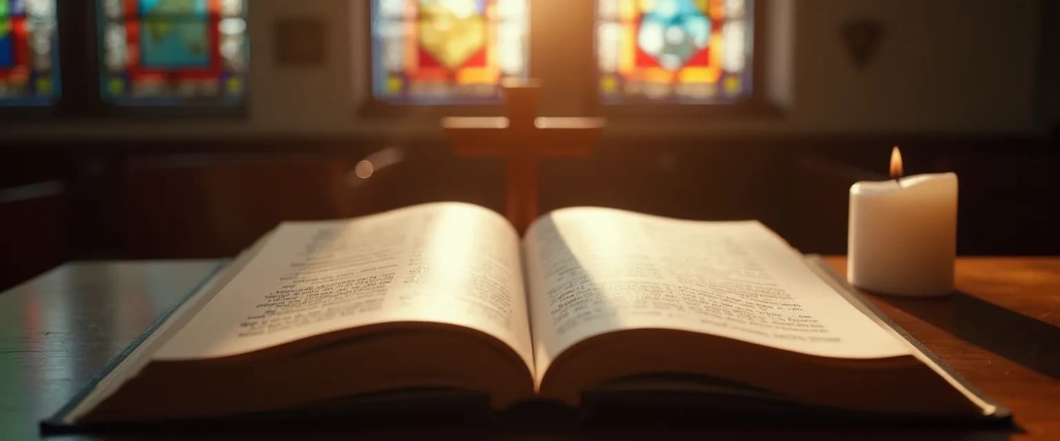 Christian words of comfort for the bereaved - prayer book with candle