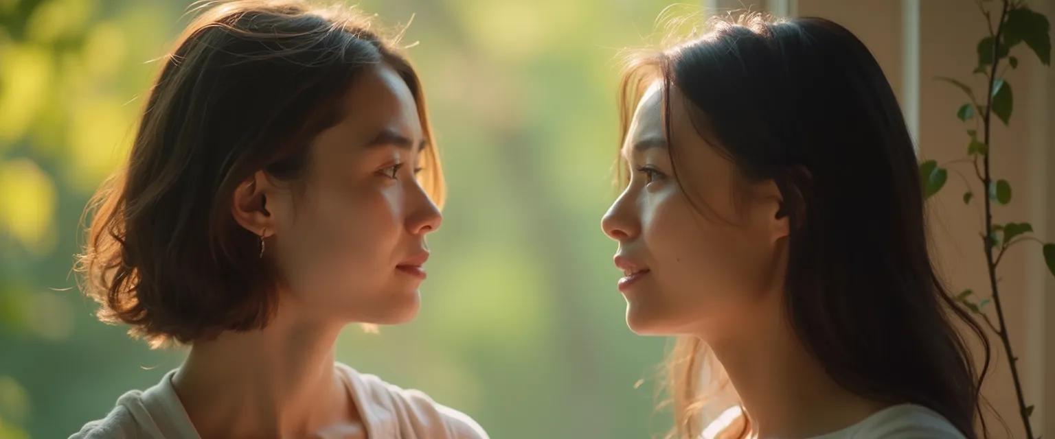 Person demonstrating mindful listening communication techniques during conversation