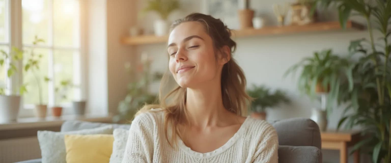 Parent taking a 7-minute mindshower break for mental refreshment
