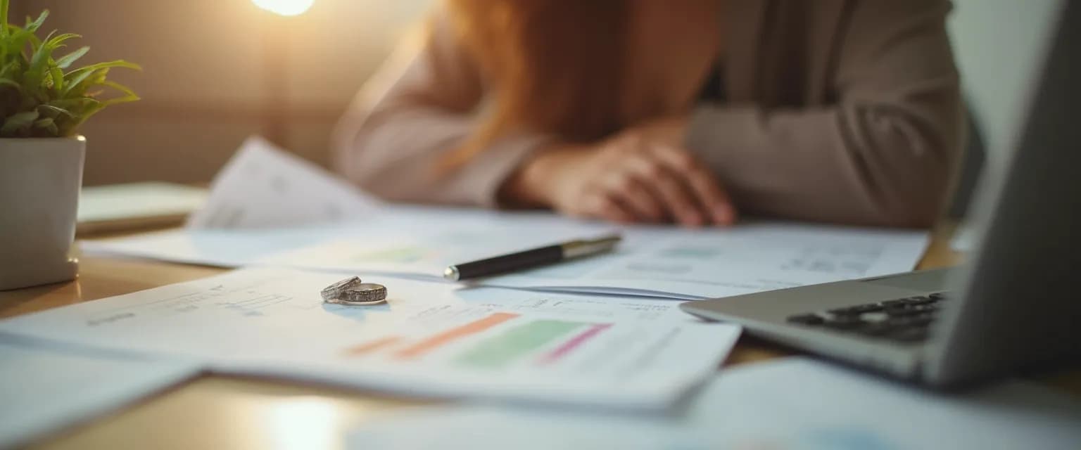 Woman rebuilding financial confidence after experiencing divorce heartbreak