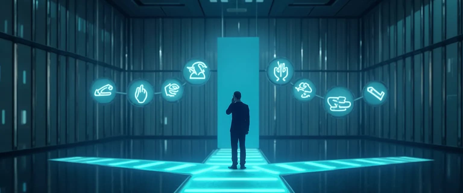 Professional using self awareness key points checklist before making workplace decision