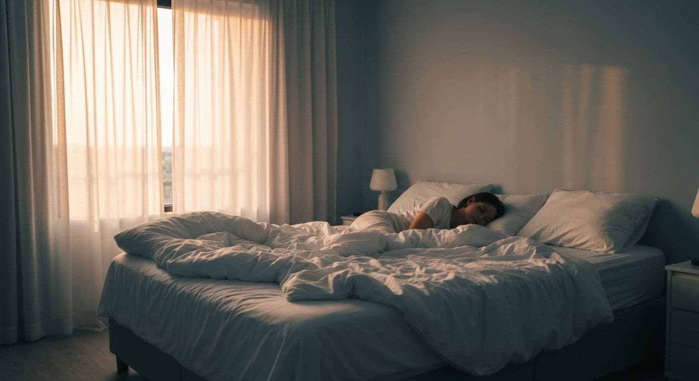 Person sleeping peacefully representing effective ways to get over a breakup through quality rest