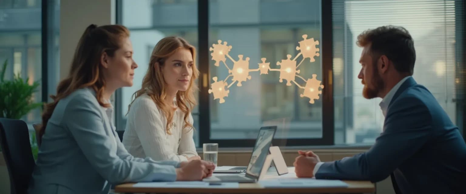 Professional using emotional intelligence techniques to navigate office politics successfully