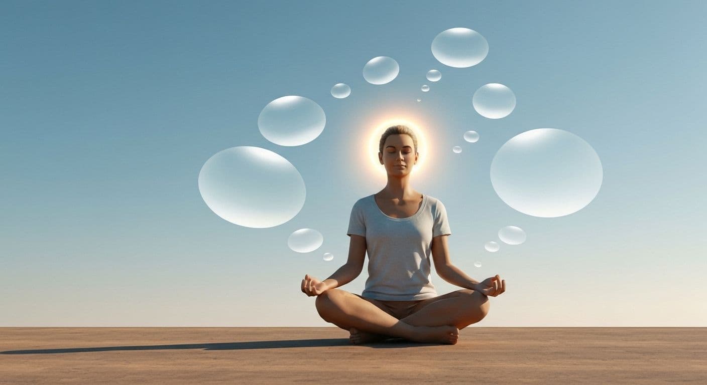 Person practicing self awareness intelligence through mindful pause and reflection without overthinking