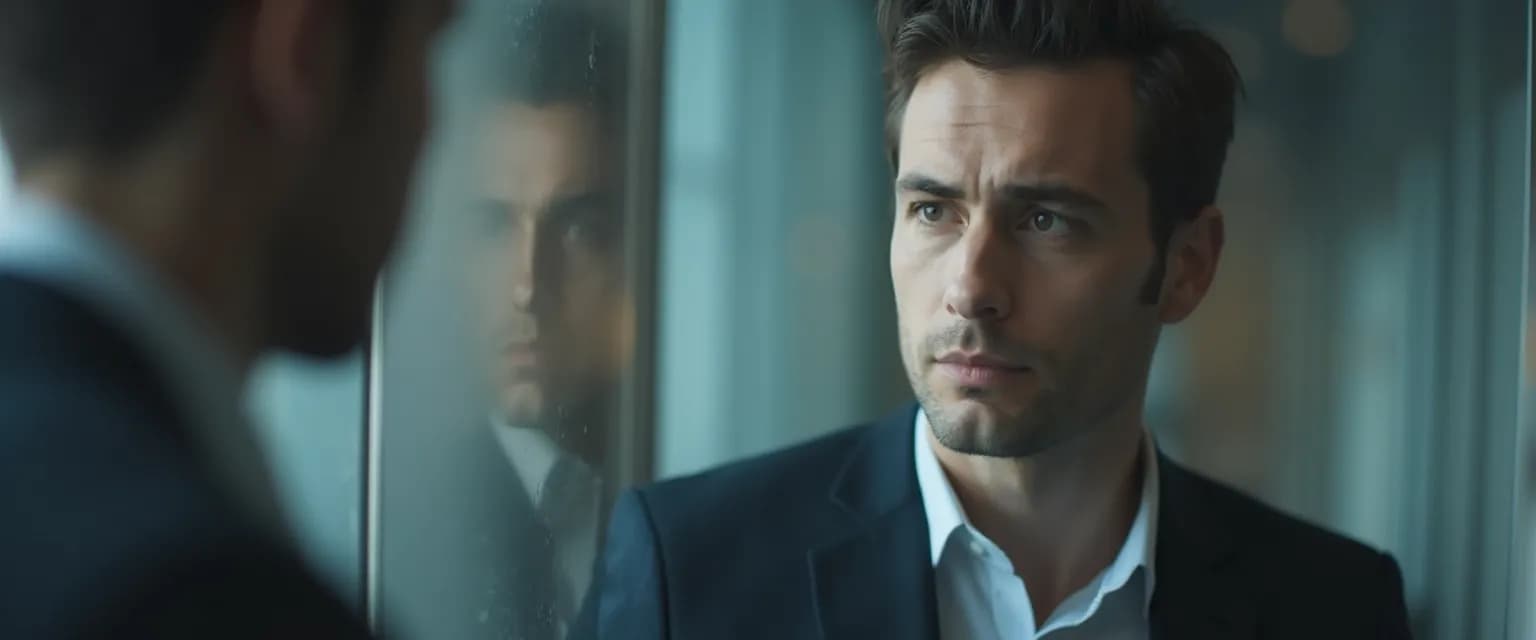 Professional reflecting on their level of self-awareness in the workplace