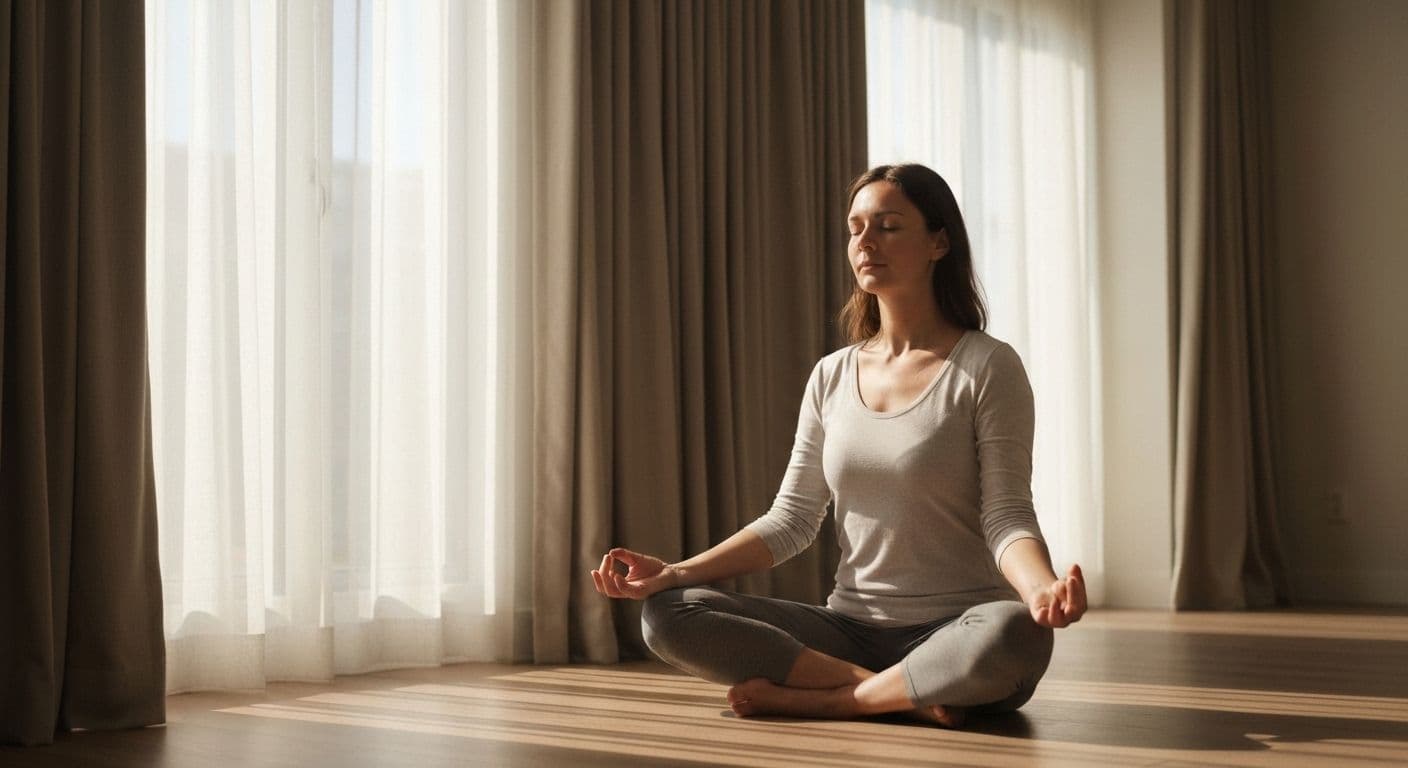 Person practicing private self-awareness examples through mindful observation without journaling