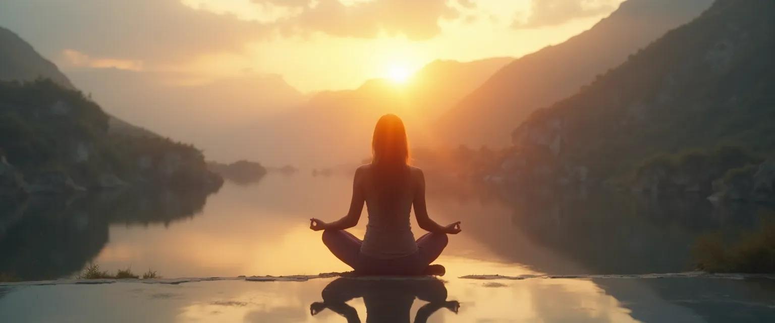 Person reflecting on self-awareness self concept development through mindful practice