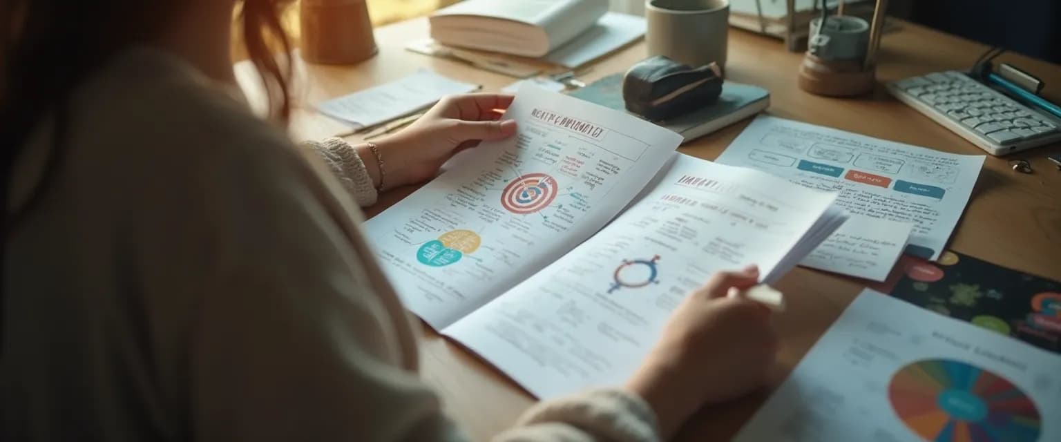 Professional using MBTI self-awareness techniques in a workplace setting