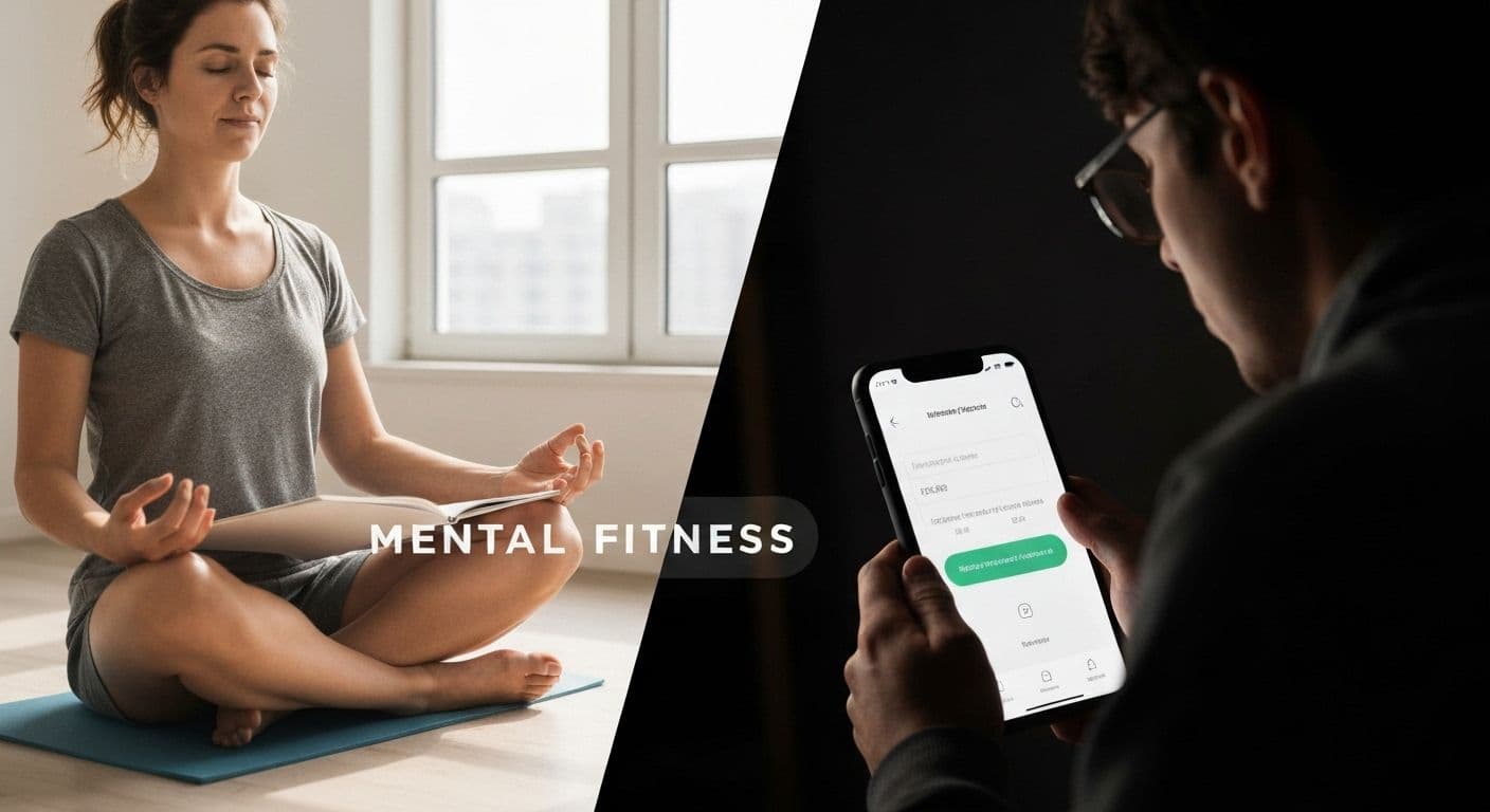 Person practicing mental fitness routines for your mind with structured daily habits