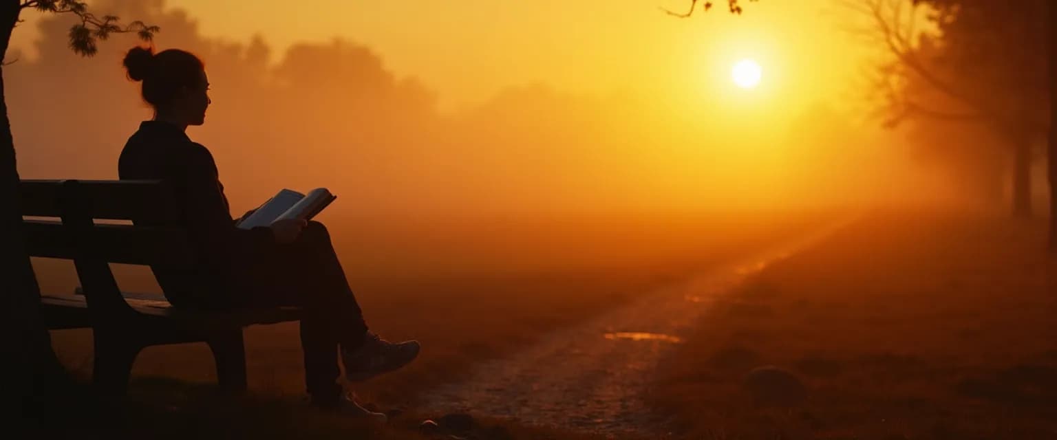 Person performing daily ritual for accepting a breakup and emotional healing