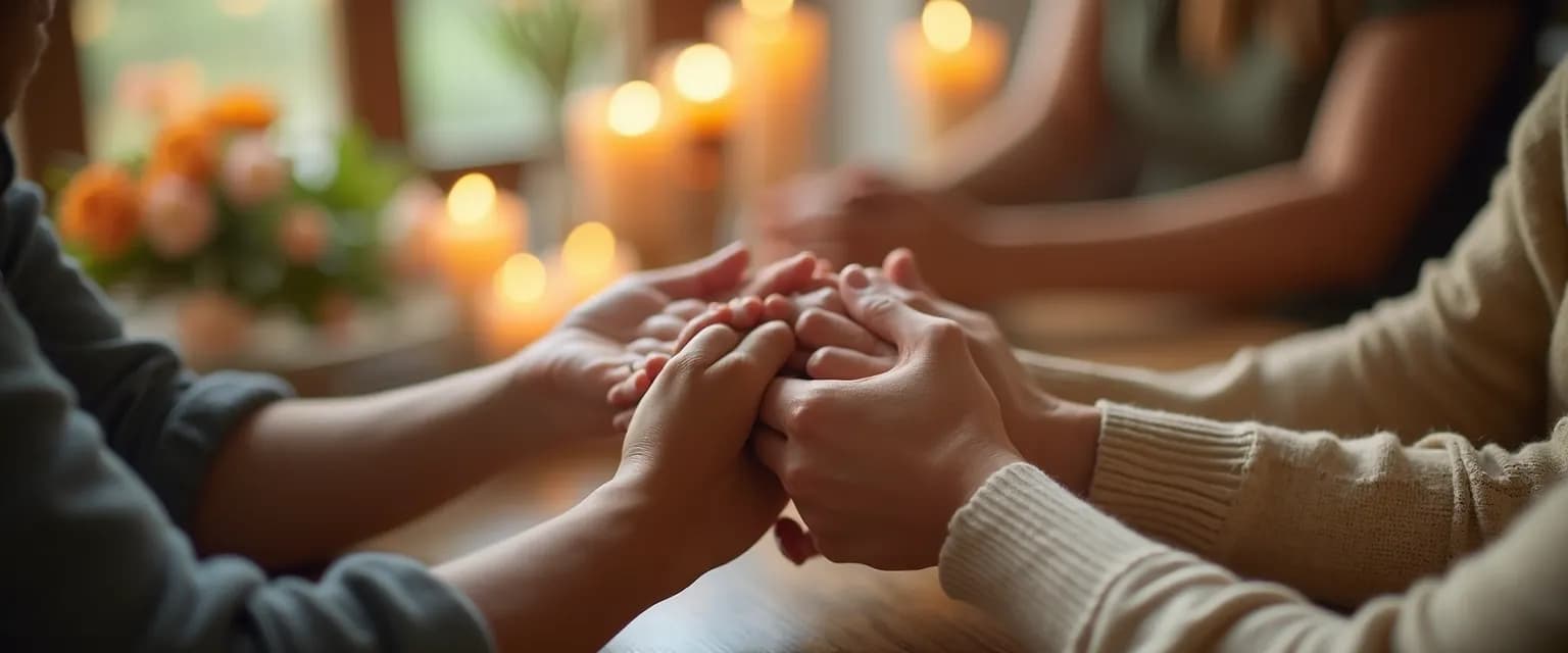 Diverse friends supporting someone who lost a loved one with culturally sensitive approaches