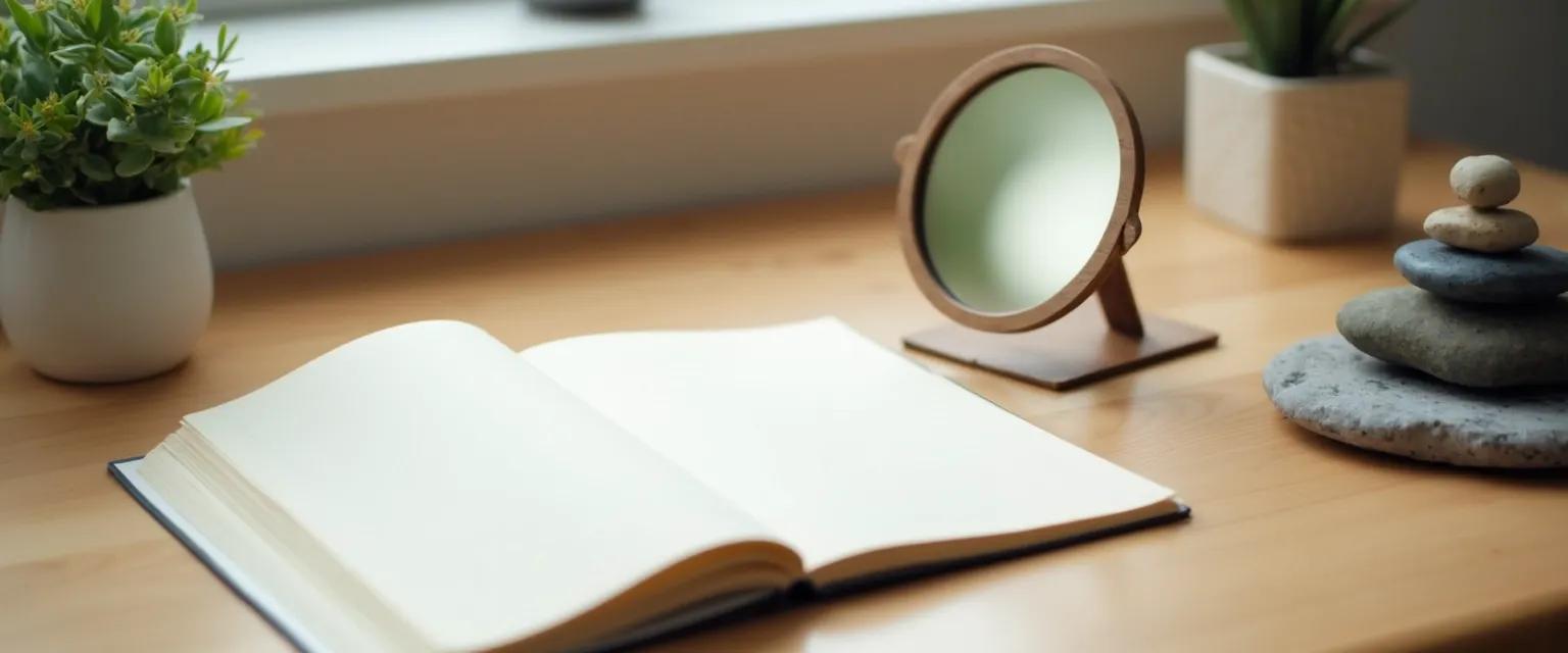 Person practicing HBR self-awareness exercises with reflection journal