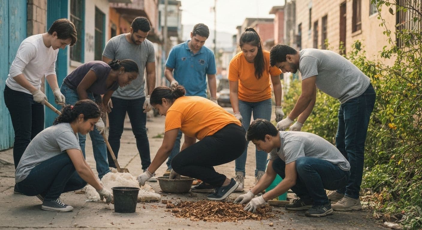 Student engaged in NSTP field immersion developing self-awareness through community service