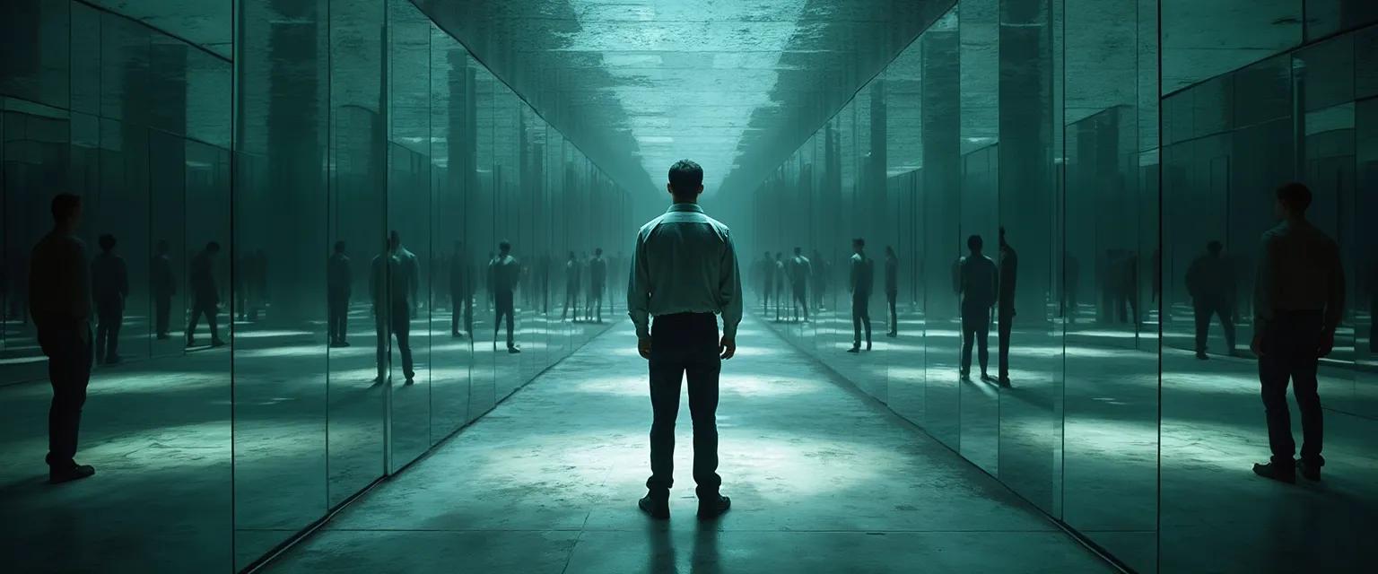 Woman discovering blind spots in my self awareness journey through reflection