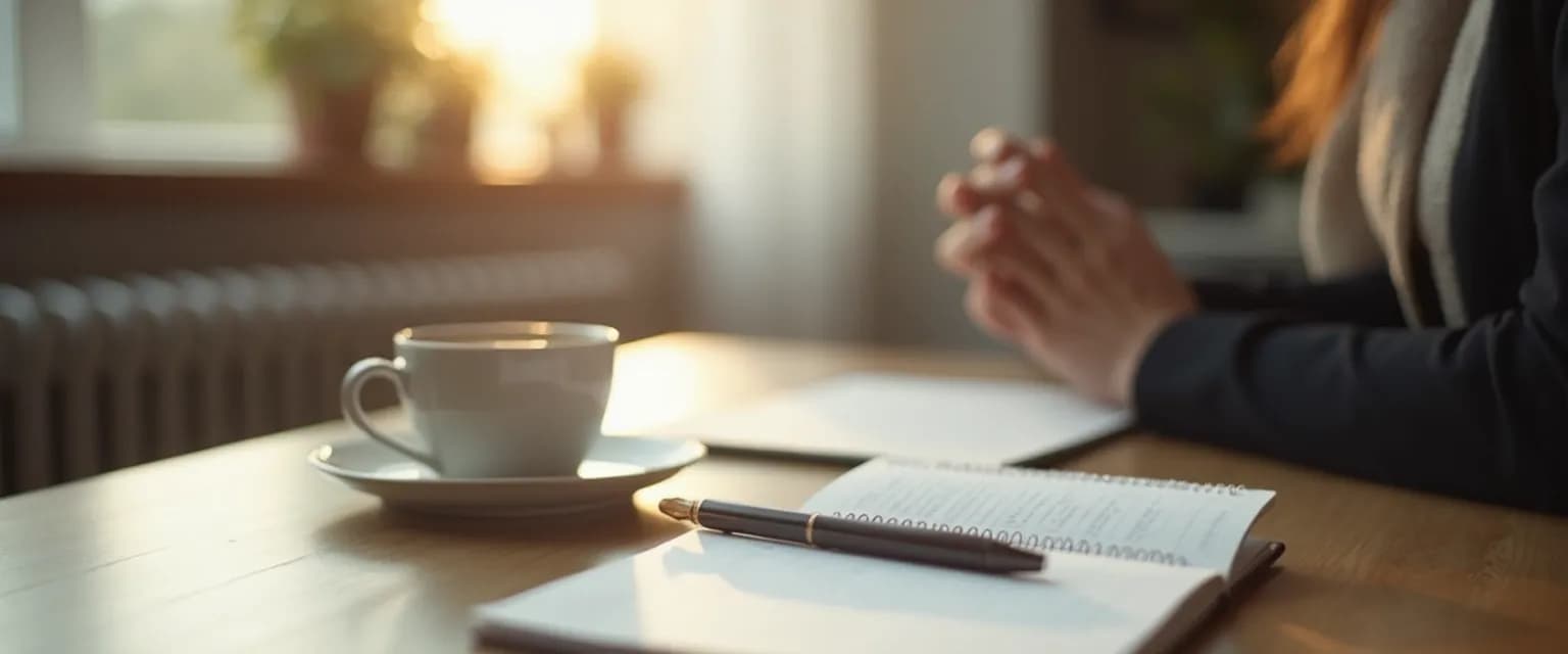 Professional using self-awareness techniques to inform helping work with clients