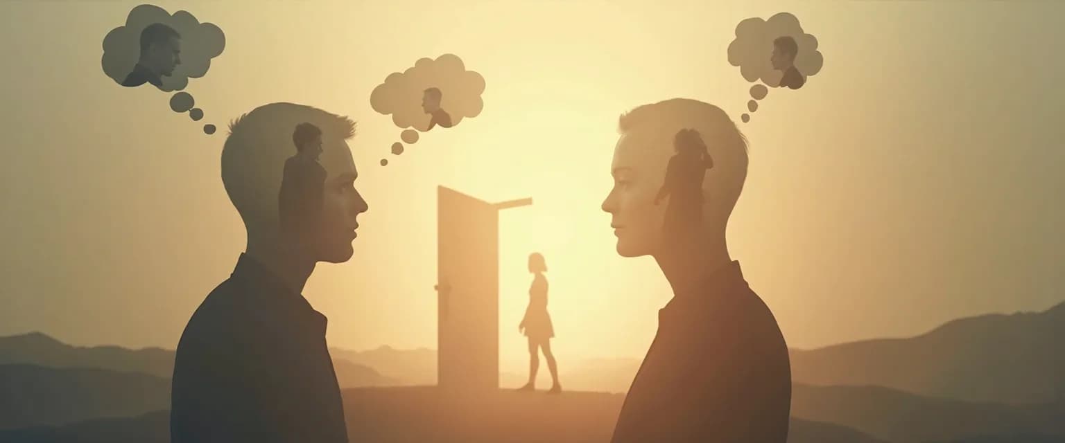 Two people engaged in conversation while deepening self-awareness through mindful interaction